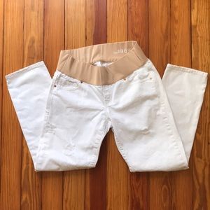 Gap 1969 White Distressed Straight Jean 27/4